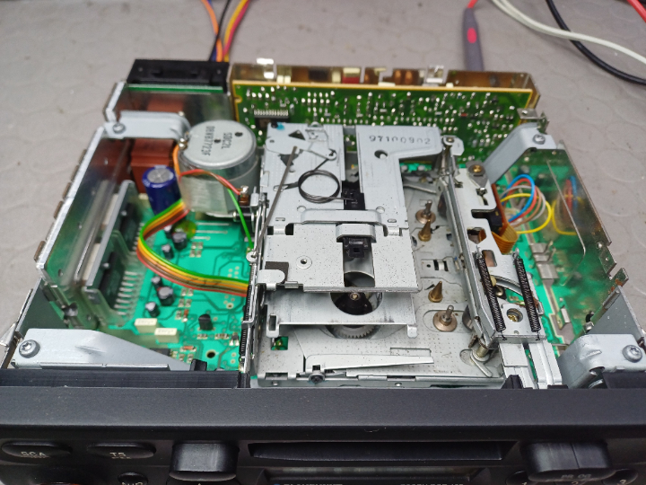 Sicht auf das Kassettenlaufwerk