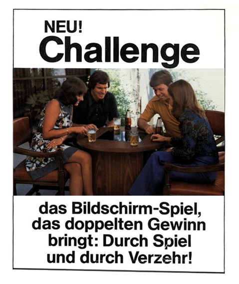 Werbeprospekt vom deutschen Vertrieb, der noch im Gerät lag. Damals wurde dem Aufsteller eine Tageseinnahme von 100,- DM in Aussicht gestellt.