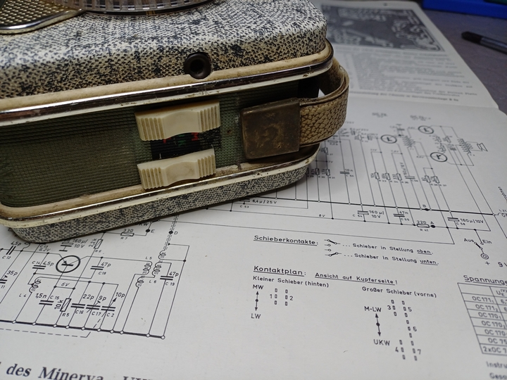 Bandumschalter UKW - MW - LW Bandwahlschalter UKW - MW - LW